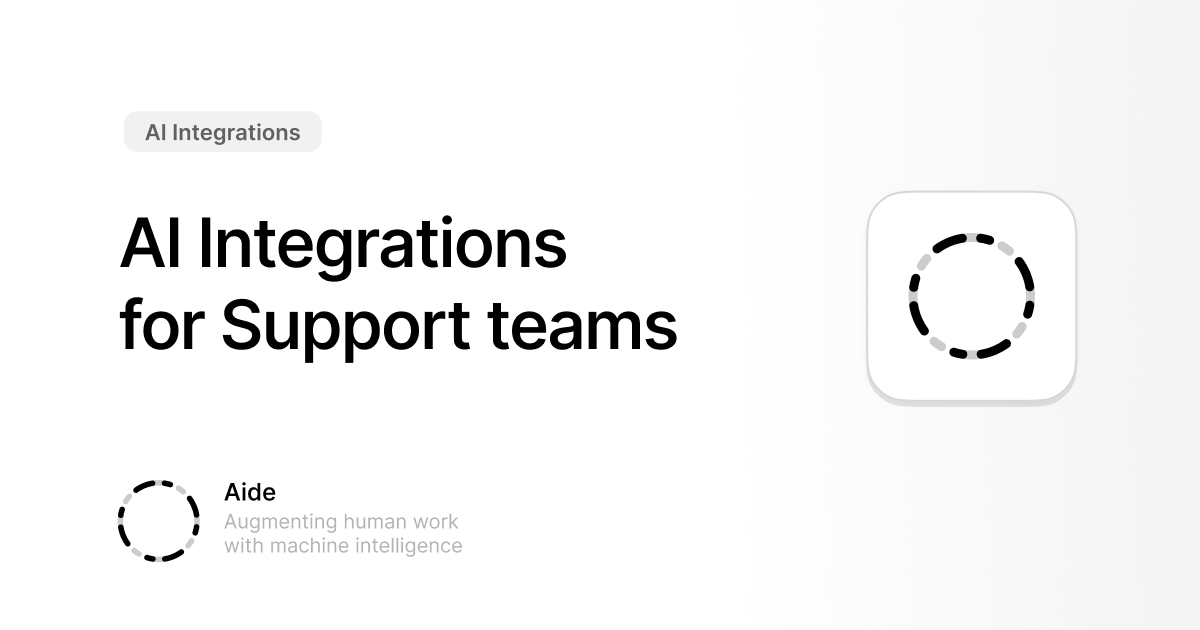 AI Integrations for Customer Support — Aide